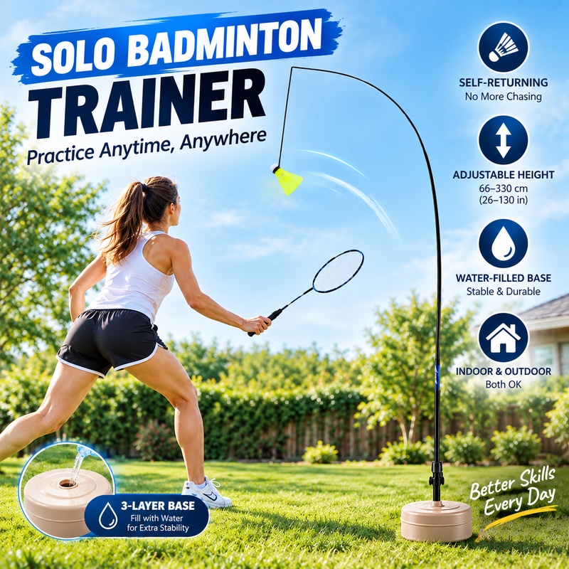 Badminton Shuttlecock - 혼자서 연습할 수 있는 배드민턴 트레이너,