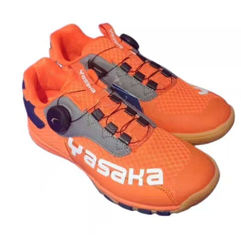 Badminton Shoes Men - 2026 탁구화 남녀공용 오렌지 코트화 유니섹스