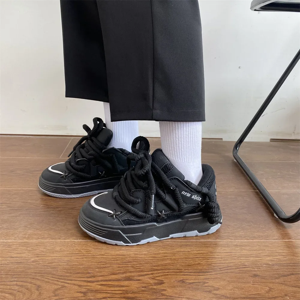 여성용 두꺼운 밑창 레이스업 플랫 슈즈, 통기성 메쉬  - Badminton Shoes 리뷰 및 가격