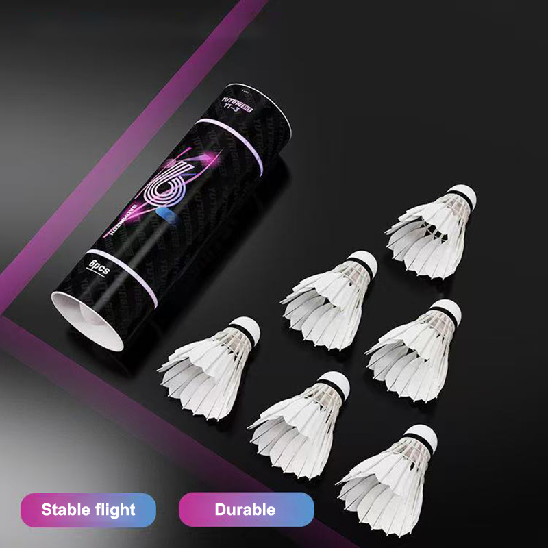 3개/6개 세트 배드민턴 공, 흰색 거위 깃털 사용,  - Badminton Shuttlecock 리뷰 및 가격