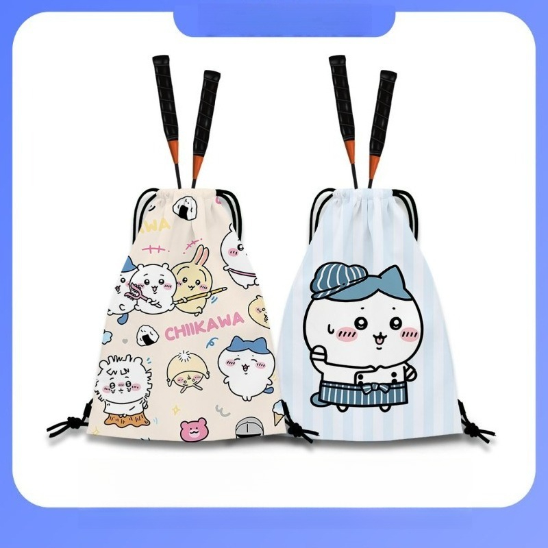 귀여운 만화 캐릭터 디자인의 드로스트링 백팩, 다용도  - Badminton Bag 리뷰 및 가격